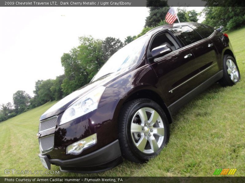 Dark Cherry Metallic / Light Gray/Ebony 2009 Chevrolet Traverse LTZ