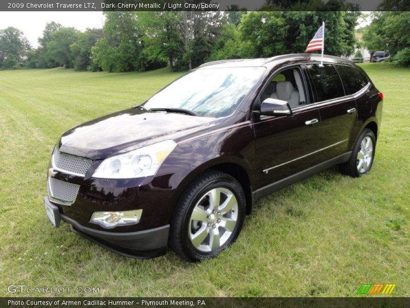 Dark Cherry Metallic / Light Gray/Ebony 2009 Chevrolet Traverse LTZ