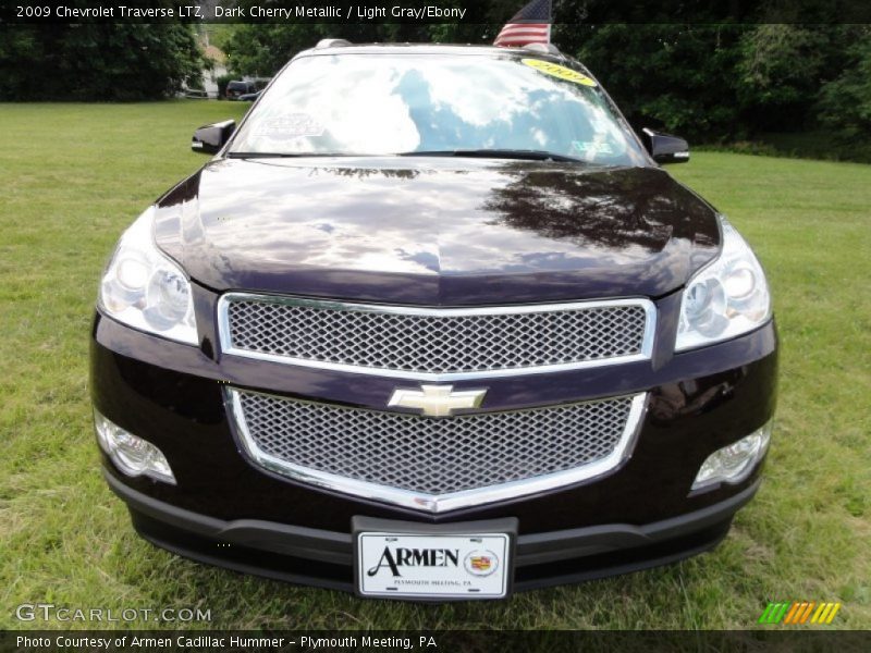 Dark Cherry Metallic / Light Gray/Ebony 2009 Chevrolet Traverse LTZ
