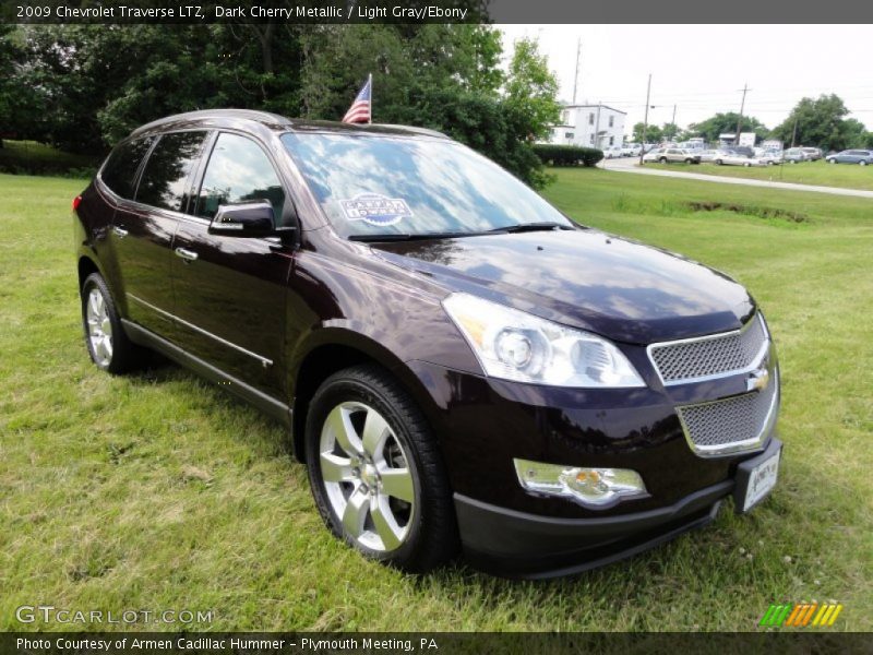 Dark Cherry Metallic / Light Gray/Ebony 2009 Chevrolet Traverse LTZ