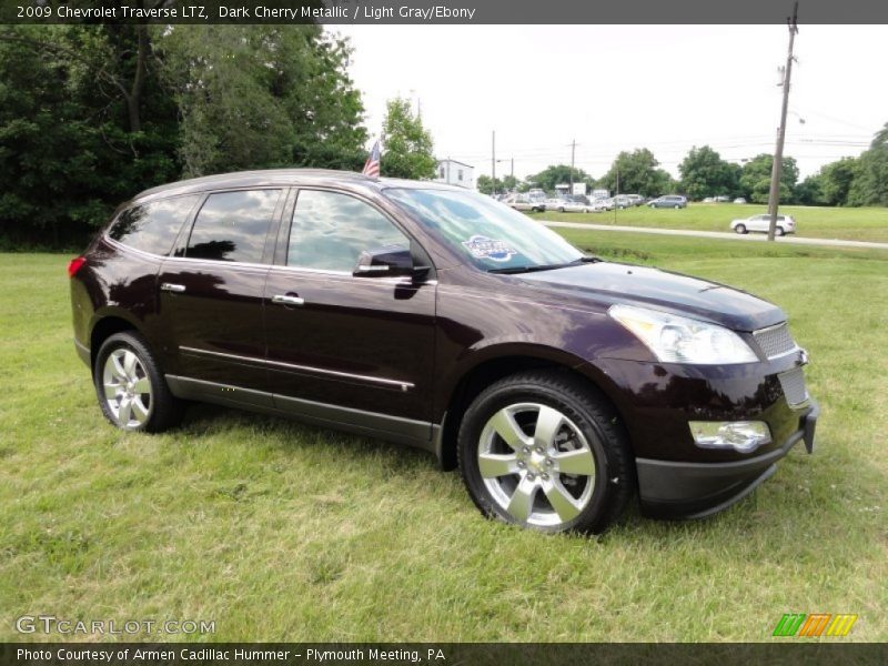 Dark Cherry Metallic / Light Gray/Ebony 2009 Chevrolet Traverse LTZ