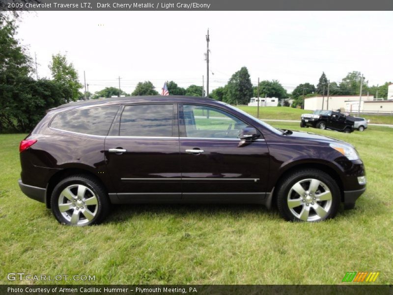Dark Cherry Metallic / Light Gray/Ebony 2009 Chevrolet Traverse LTZ