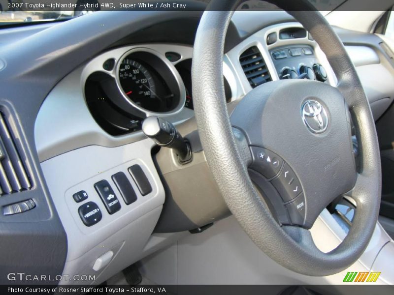 Super White / Ash Gray 2007 Toyota Highlander Hybrid 4WD