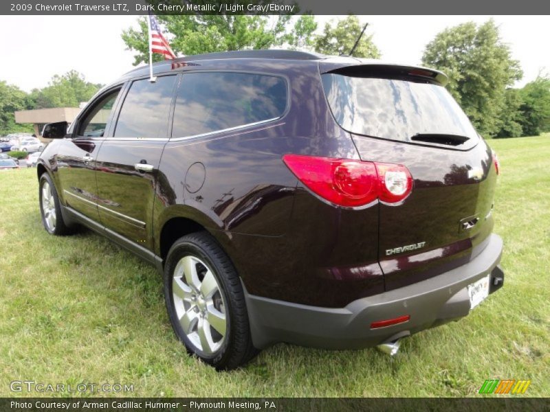 Dark Cherry Metallic / Light Gray/Ebony 2009 Chevrolet Traverse LTZ