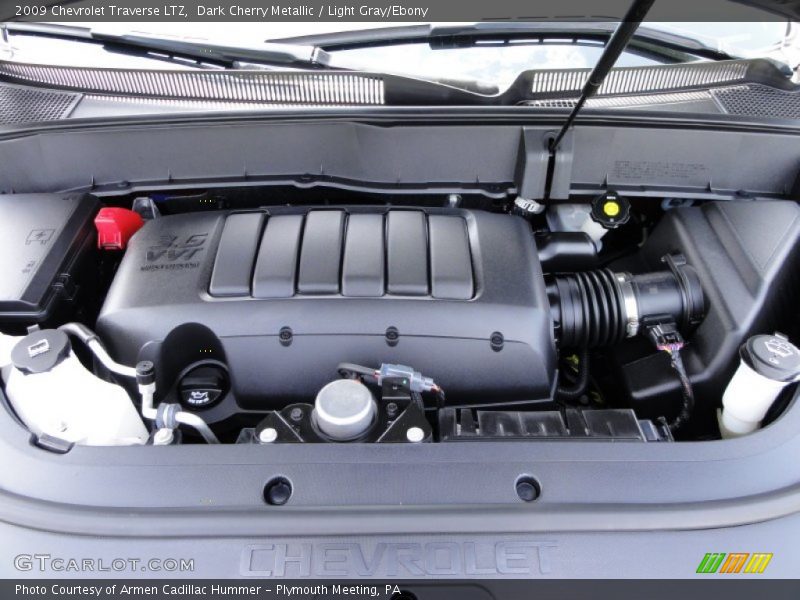 Dark Cherry Metallic / Light Gray/Ebony 2009 Chevrolet Traverse LTZ