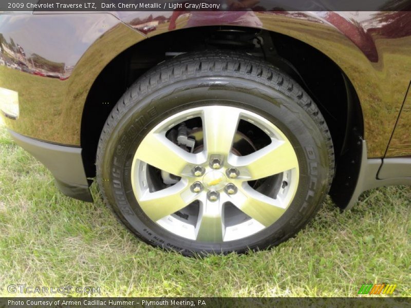 Dark Cherry Metallic / Light Gray/Ebony 2009 Chevrolet Traverse LTZ