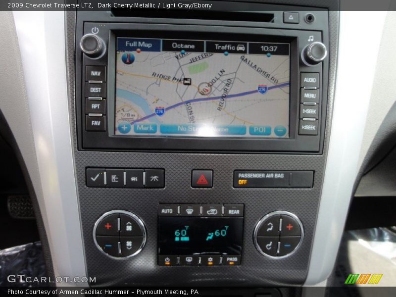 Dark Cherry Metallic / Light Gray/Ebony 2009 Chevrolet Traverse LTZ