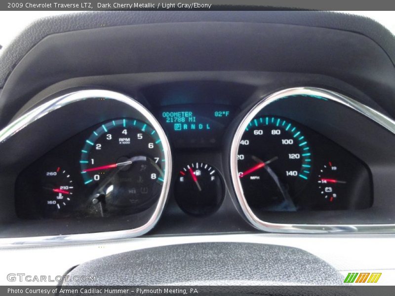 Dark Cherry Metallic / Light Gray/Ebony 2009 Chevrolet Traverse LTZ