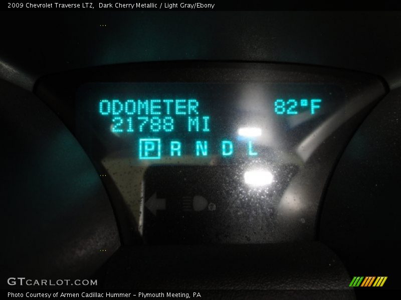 Dark Cherry Metallic / Light Gray/Ebony 2009 Chevrolet Traverse LTZ