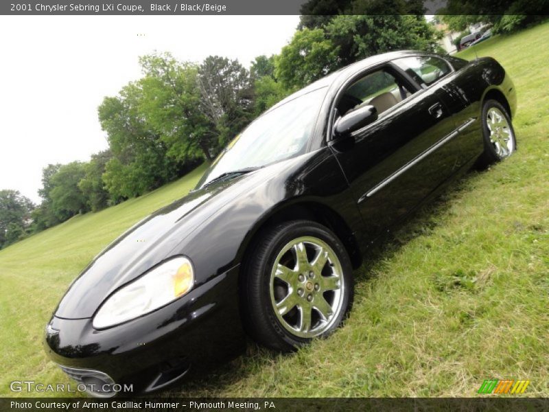 Black / Black/Beige 2001 Chrysler Sebring LXi Coupe