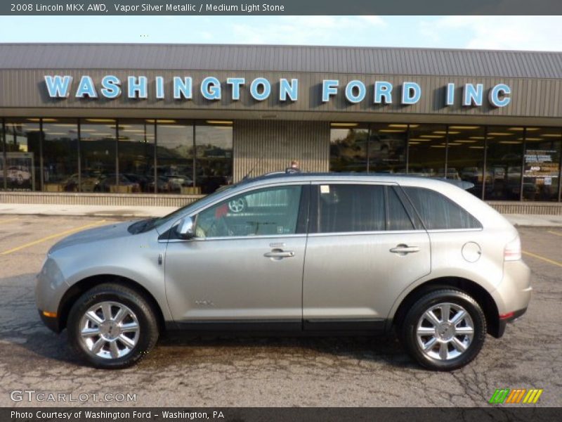 Vapor Silver Metallic / Medium Light Stone 2008 Lincoln MKX AWD