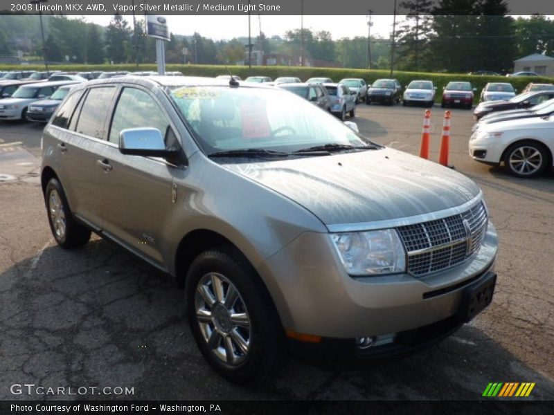 Vapor Silver Metallic / Medium Light Stone 2008 Lincoln MKX AWD