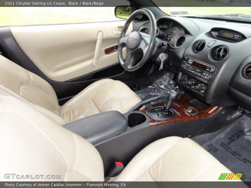  2001 Sebring LXi Coupe Black/Beige Interior