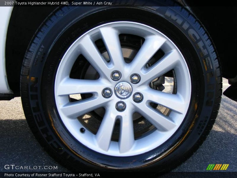 Super White / Ash Gray 2007 Toyota Highlander Hybrid 4WD