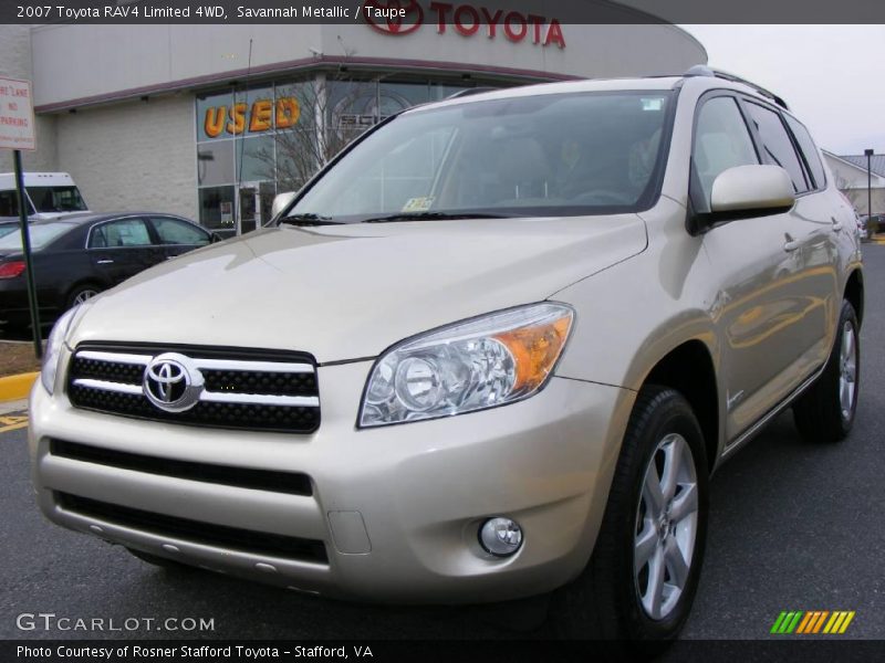 Savannah Metallic / Taupe 2007 Toyota RAV4 Limited 4WD