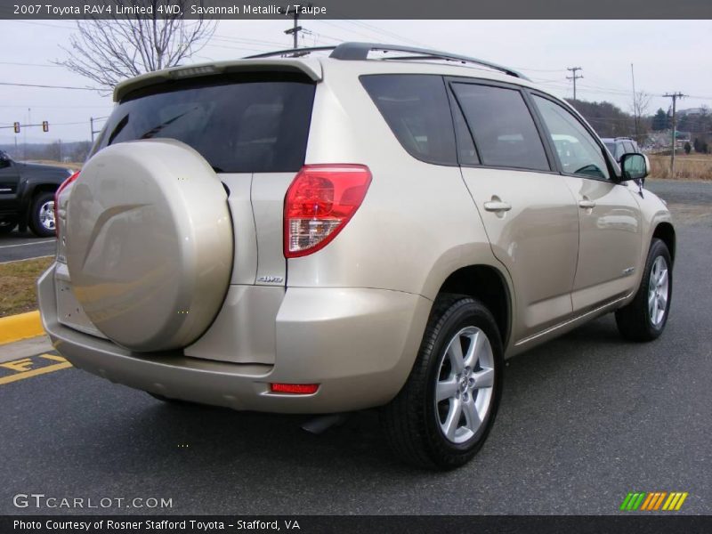Savannah Metallic / Taupe 2007 Toyota RAV4 Limited 4WD