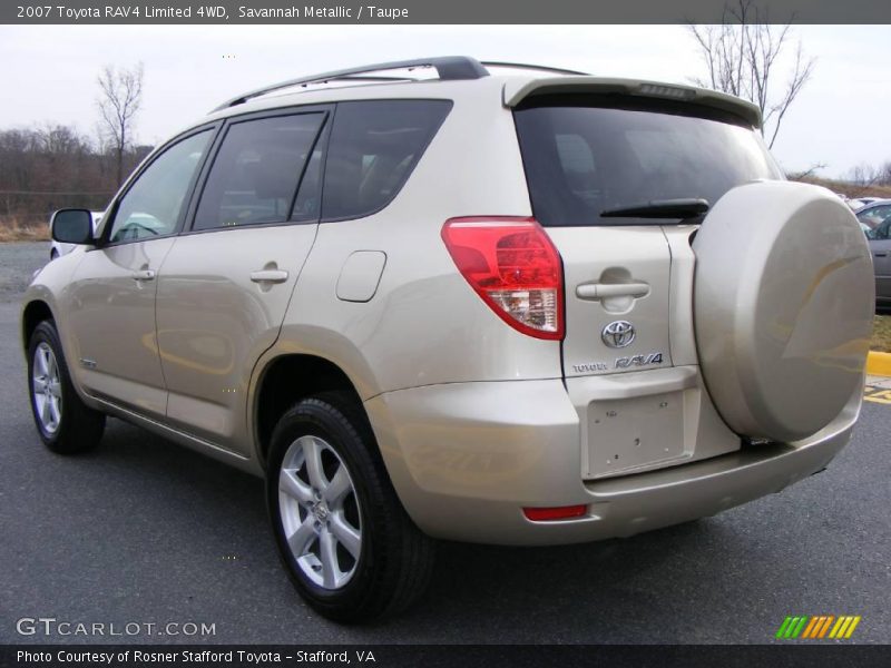 Savannah Metallic / Taupe 2007 Toyota RAV4 Limited 4WD
