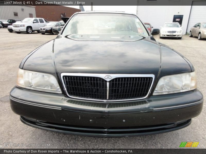 Dark Green Pearl Metallic / Beige 1997 Infiniti Q 45 t