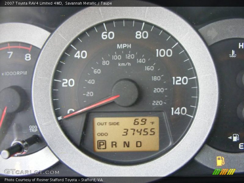 Savannah Metallic / Taupe 2007 Toyota RAV4 Limited 4WD