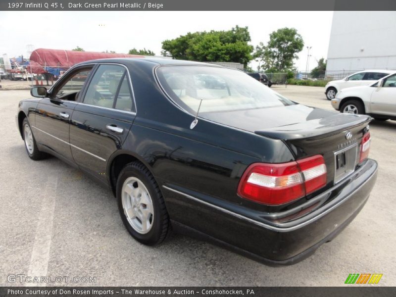 Dark Green Pearl Metallic / Beige 1997 Infiniti Q 45 t