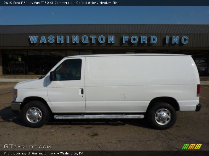 Oxford White / Medium Flint 2010 Ford E Series Van E250 XL Commericial