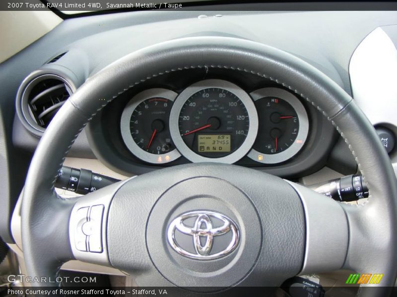 Savannah Metallic / Taupe 2007 Toyota RAV4 Limited 4WD