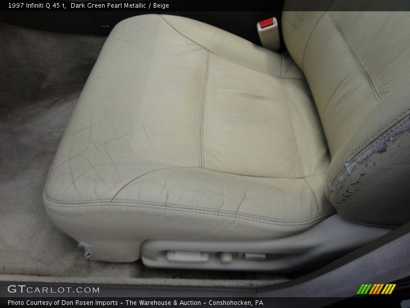 Dark Green Pearl Metallic / Beige 1997 Infiniti Q 45 t