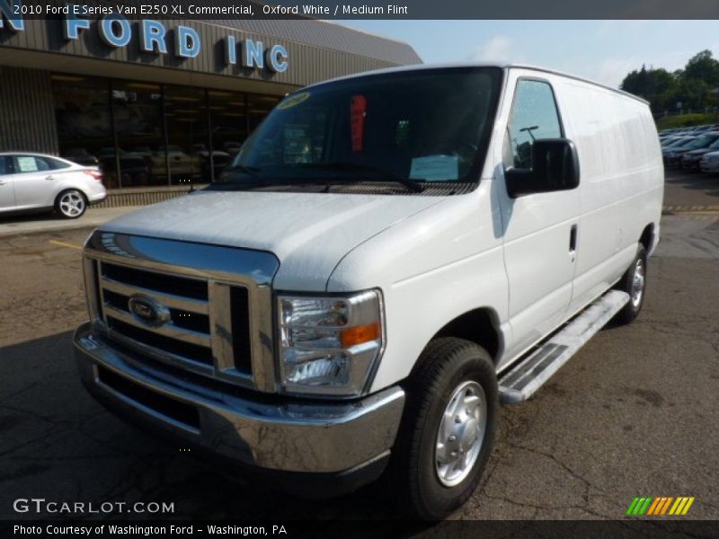 Oxford White / Medium Flint 2010 Ford E Series Van E250 XL Commericial