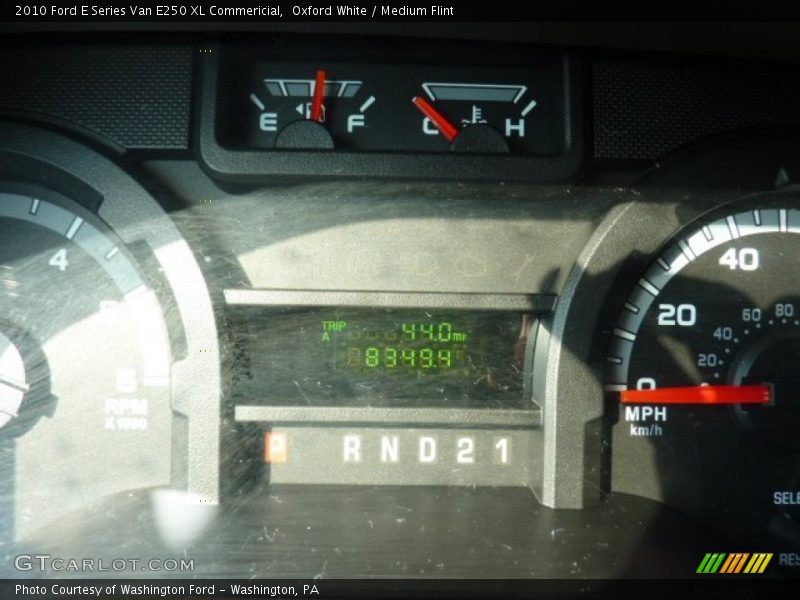 Oxford White / Medium Flint 2010 Ford E Series Van E250 XL Commericial