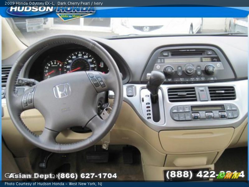 Dark Cherry Pearl / Ivory 2009 Honda Odyssey EX-L