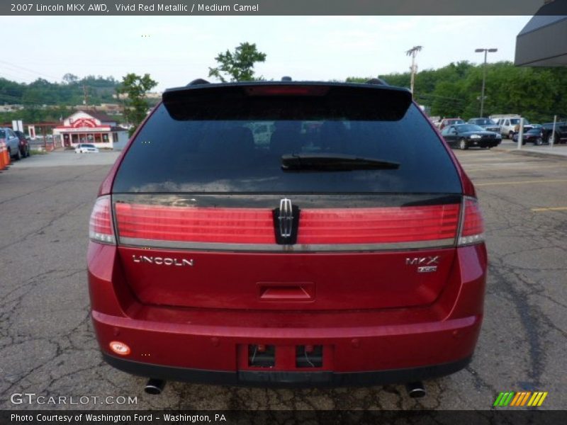 Vivid Red Metallic / Medium Camel 2007 Lincoln MKX AWD