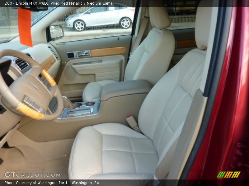 Vivid Red Metallic / Medium Camel 2007 Lincoln MKX AWD