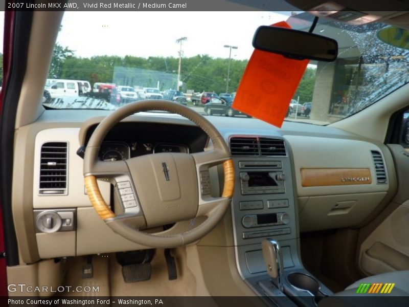 Vivid Red Metallic / Medium Camel 2007 Lincoln MKX AWD