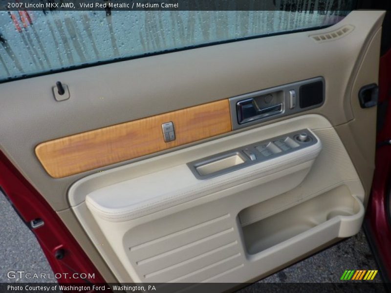 Vivid Red Metallic / Medium Camel 2007 Lincoln MKX AWD
