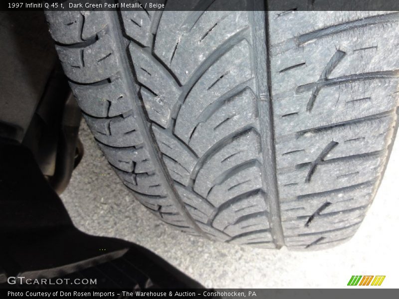 Dark Green Pearl Metallic / Beige 1997 Infiniti Q 45 t