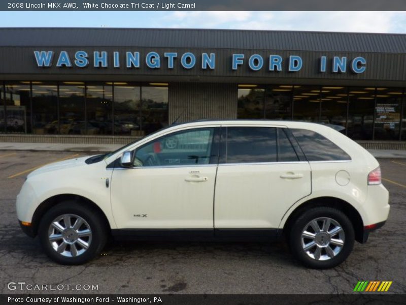 White Chocolate Tri Coat / Light Camel 2008 Lincoln MKX AWD