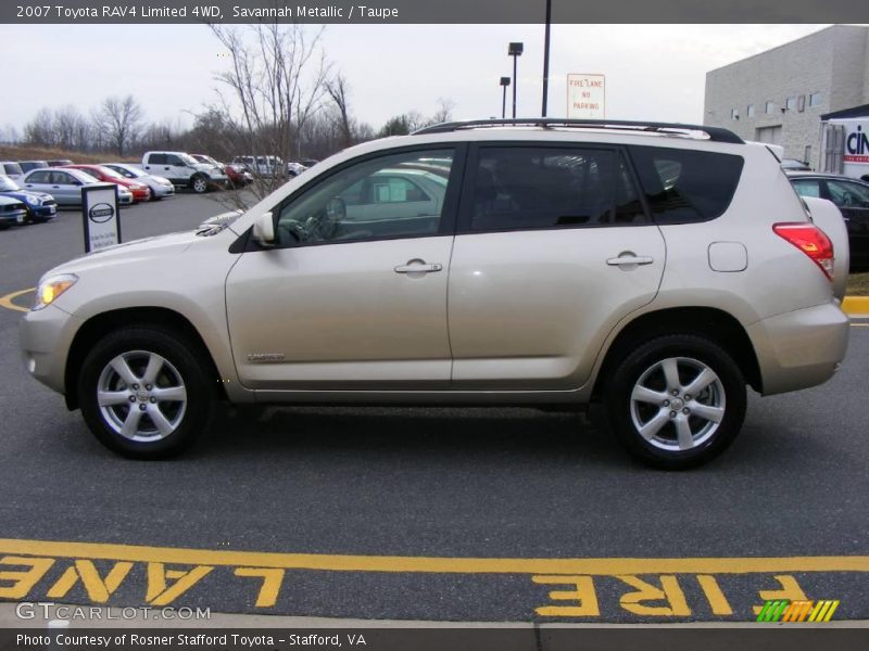 Savannah Metallic / Taupe 2007 Toyota RAV4 Limited 4WD