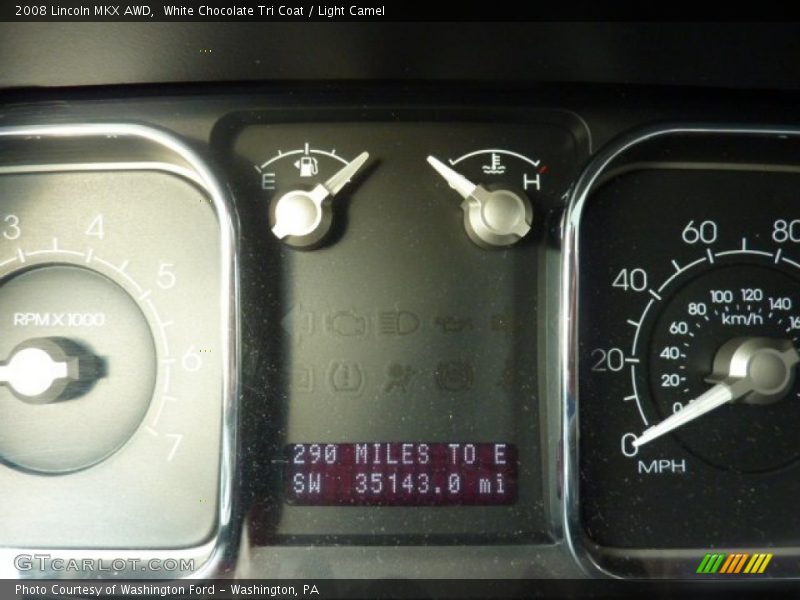 White Chocolate Tri Coat / Light Camel 2008 Lincoln MKX AWD