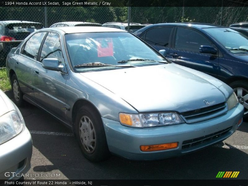 Sage Green Metallic / Gray 1994 Honda Accord LX Sedan