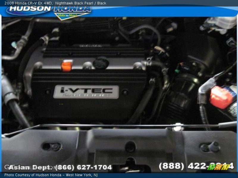 Nighthawk Black Pearl / Black 2008 Honda CR-V EX 4WD