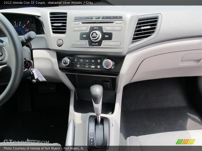 Dashboard of 2012 Civic LX Coupe