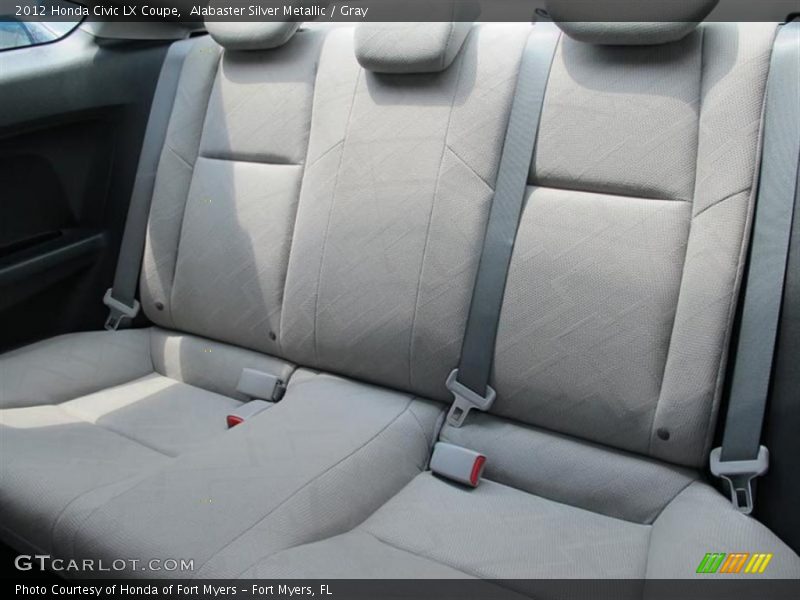  2012 Civic LX Coupe Gray Interior