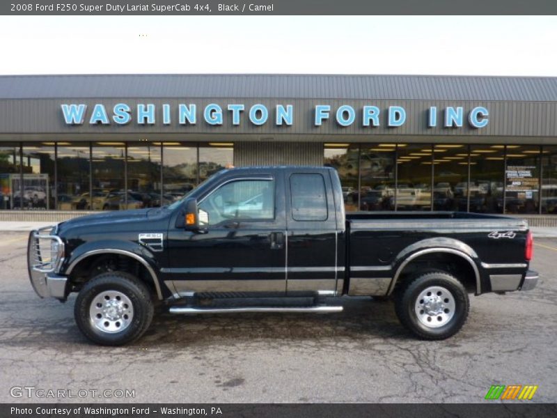 Black / Camel 2008 Ford F250 Super Duty Lariat SuperCab 4x4