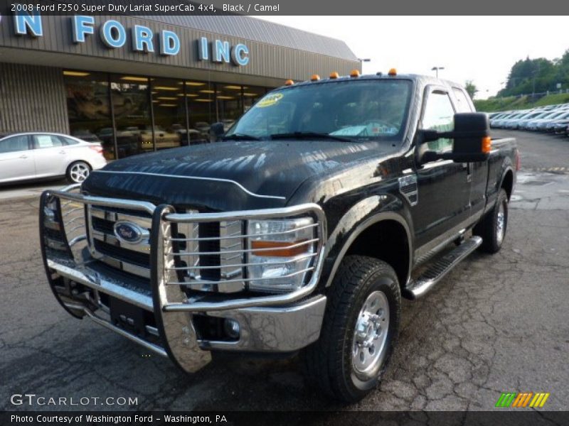 Black / Camel 2008 Ford F250 Super Duty Lariat SuperCab 4x4