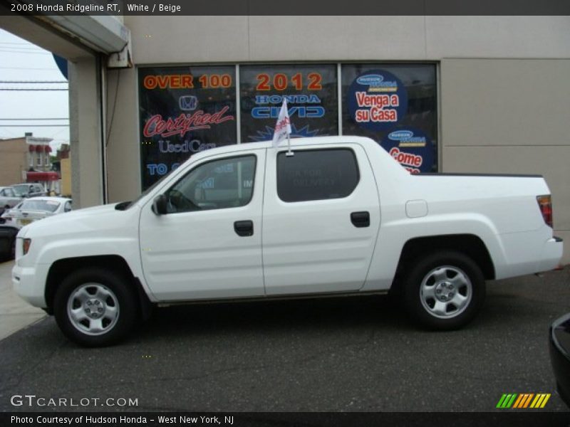 White / Beige 2008 Honda Ridgeline RT