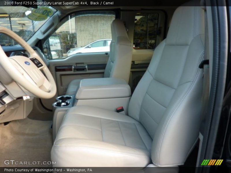 Black / Camel 2008 Ford F250 Super Duty Lariat SuperCab 4x4