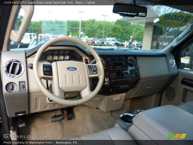Black / Camel 2008 Ford F250 Super Duty Lariat SuperCab 4x4
