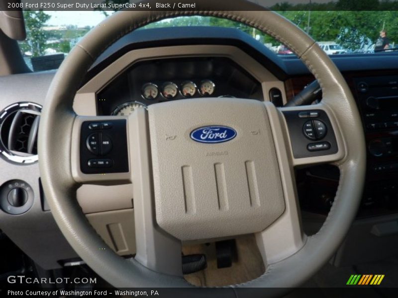 Black / Camel 2008 Ford F250 Super Duty Lariat SuperCab 4x4