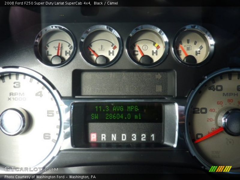 Black / Camel 2008 Ford F250 Super Duty Lariat SuperCab 4x4