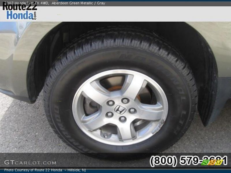 Aberdeen Green Metallic / Gray 2007 Honda Pilot EX 4WD